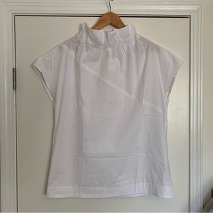 COS white cotton top. Size 42.